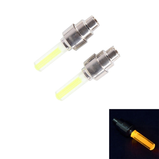 2 PCS Wheel Tyre Lamp With Battery for Car / Motorbike / Bike(Yellow Light) - Decorative Lights by buy2fix | Online Shopping UK | buy2fix