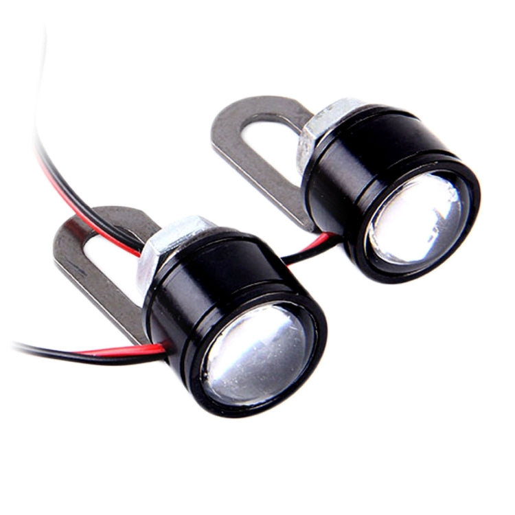 2 PCS 12V 3W Eagle Eyes LED Light For Motorcycle ，Wire Length: 45cm(Green Light) - Eagle Eye Lights by buy2fix | Online Shopping UK | buy2fix