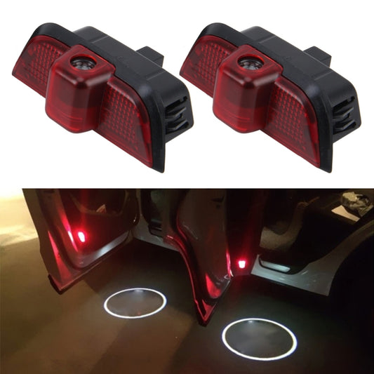 2 PCS LED Car Door Welcome Logo Car Brand 3D Shadow Light for Mercedes-Benz - In Car by buy2fix | Online Shopping UK | buy2fix