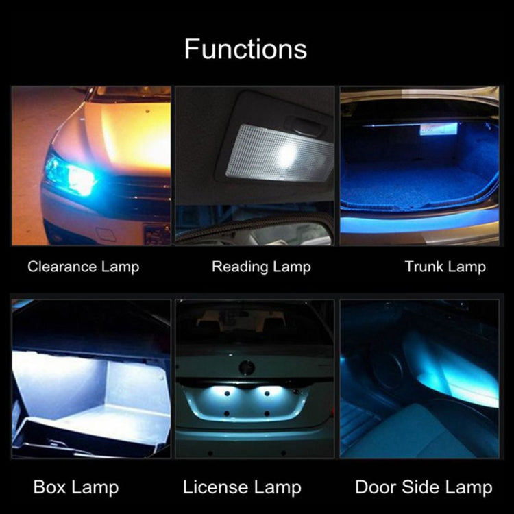 2 PCS T10/W5W/194/501 4W 280LM 6000K 12 SMD-2835 LED Bulbs Car Reading Lamp Clearance Light with Decoder, DC 12V - Clearance Lights by buy2fix | Online Shopping UK | buy2fix