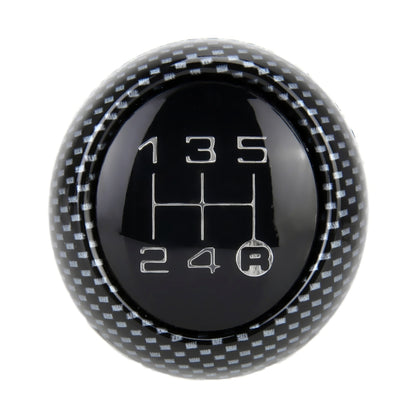 Universal Vehicle Modified Resin Shifter Manual 6-Speed Gear Shift Knob, Size: 8.2*5.5cm (Black White) - Shift Knob by buy2fix | Online Shopping UK | buy2fix