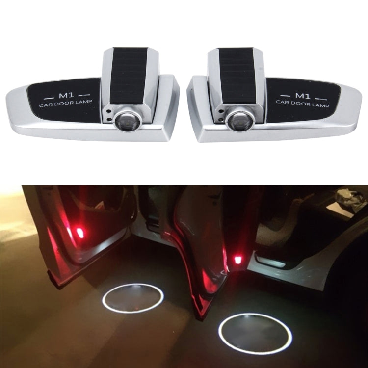 2 PCS Intelligent Induction HD Projection Car Door Welcome Lamps Display Logo for Porsche(Silver) - Door Lights by buy2fix | Online Shopping UK | buy2fix