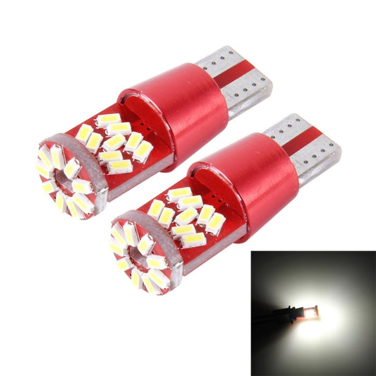 2 PCS T10 5W 27 SMD-3014 LEDs Car Clearance Light Lamp, DC 12V(White Light) - Clearance Lights by buy2fix | Online Shopping UK | buy2fix