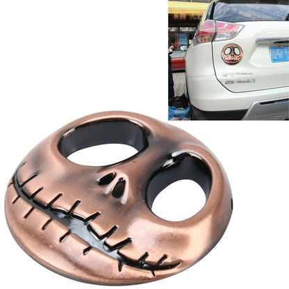 Skull Bone Shape Auto Sticker 3D Metal Fashion Car Stickers(Champagne Gold) - Decorative Sticker by buy2fix | Online Shopping UK | buy2fix