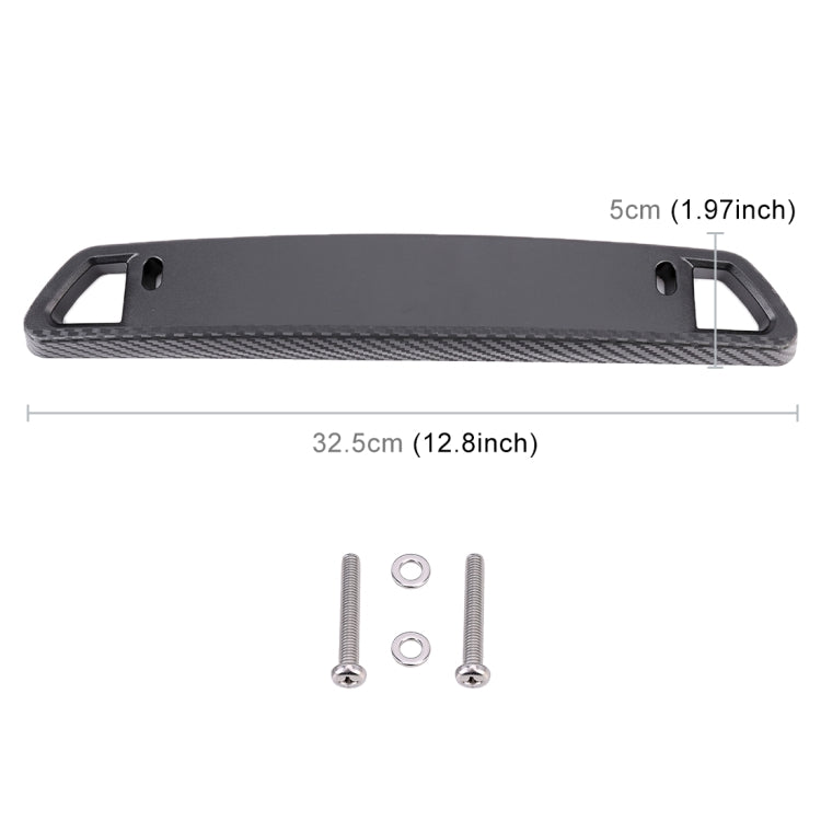 Universal Car License Holder Number Plate Frame Carbon Fiber License Plate Holder - License Plate Covers & Frames by buy2fix | Online Shopping UK | buy2fix