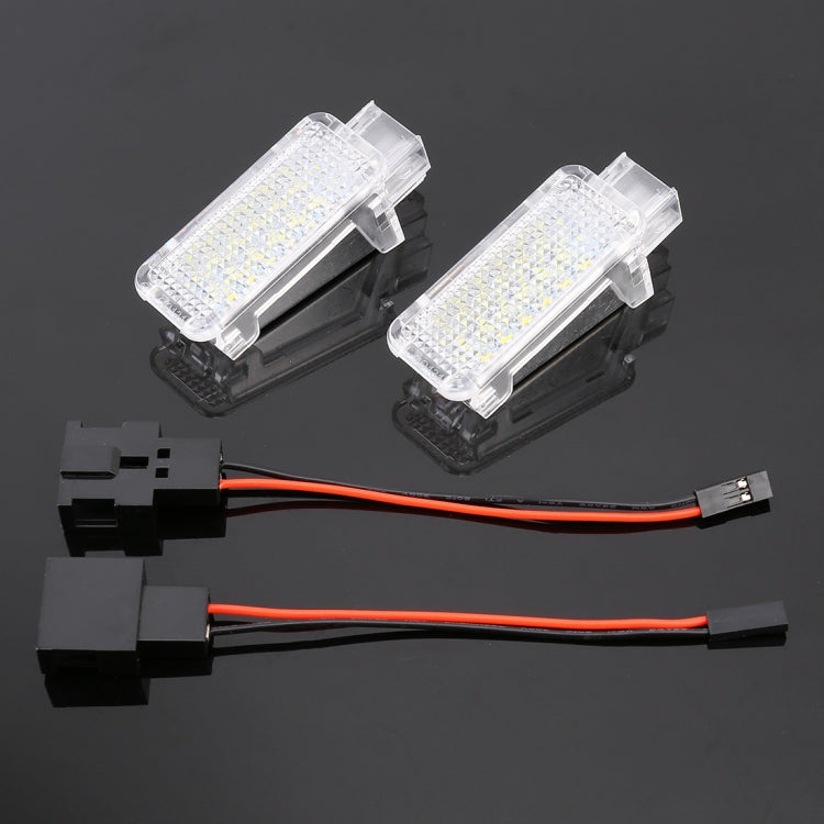 2 PCS LED Car DC 12V 1.5W Door Lights Lamps for Audi / Volkswagen(Red Light) - Door Lights by buy2fix | Online Shopping UK | buy2fix