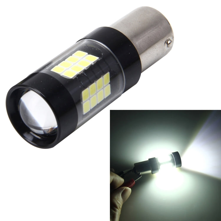 1156/BA15S 7W 420LM 42LEDs DC 12V SMD-3528 Car Tail Bulb Turn Signal Auto Reverse Lamp Daytime Turn Running Light Car Source (White Light) - Arrow Turn Lights by buy2fix | Online Shopping UK | buy2fix