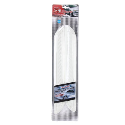 2 PCS Universal Car Auto Rubber Body Bumper Guard Protector Strip Sticker(White) - Anti Collision Sticker by buy2fix | Online Shopping UK | buy2fix