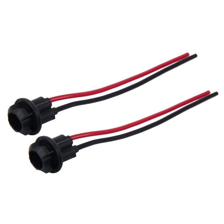 2 PCS T10 Car Auto LED Bulb Socket Holder (No Including Light) - Wires by buy2fix | Online Shopping UK | buy2fix