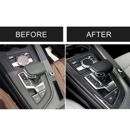 Car Carbon Fiber Gear Position Panel Decorative Sticker for Audi 2017-2018 A4L / 2017-2018 A5 / 2016-2017 A4 B9, Left Drive - Car Interior Mouldings by buy2fix | Online Shopping UK | buy2fix