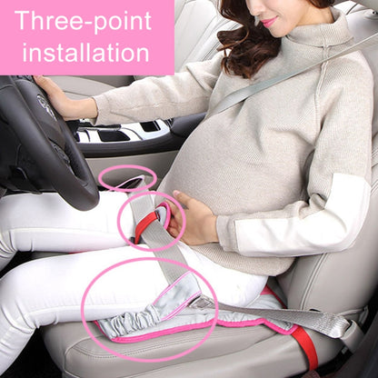 Car Safety Seat Protective Pad with Clip Back Abdominal Belt for Pregnant Woman (Pink) -  by buy2fix | Online Shopping UK | buy2fix