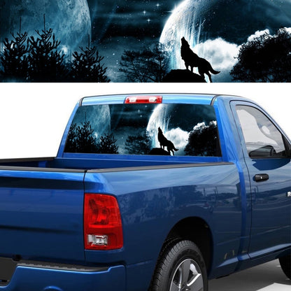 Wolverine Pattern Horror Series Car Rear Window Decorative Sticker, Size: 147 x 46cm - Decorative Sticker by buy2fix | Online Shopping UK | buy2fix