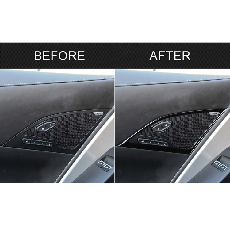For Chevrolet Corvette C7 2014-2019 Car Door Speaker Decorative Sticker, Left Drive - In Car by buy2fix | Online Shopping UK | buy2fix
