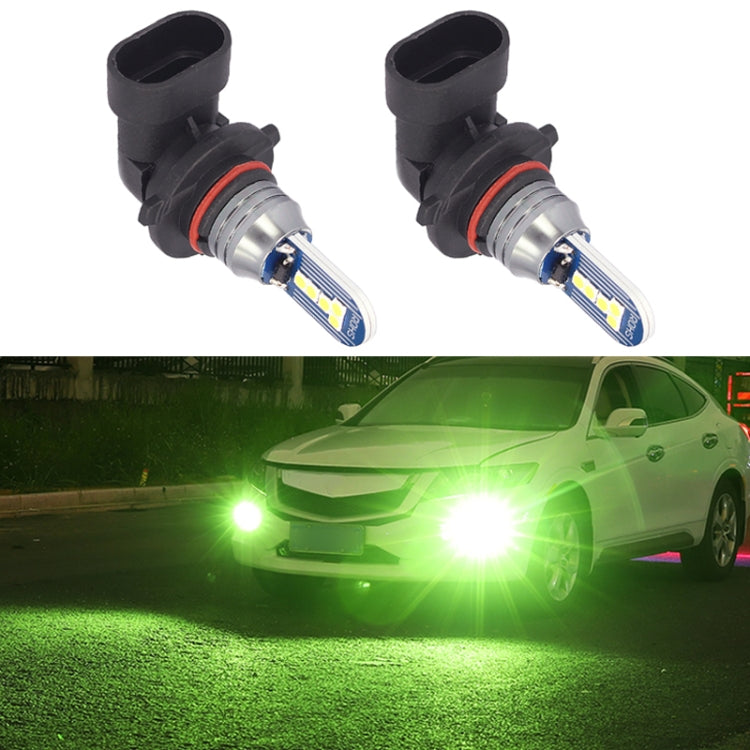 1 Pair 9005 DC12V 7.8W Car LED Fog Light (Lime Green) - In Car by buy2fix | Online Shopping UK | buy2fix