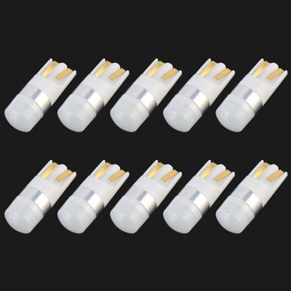 10 PCS T10 / W5W / 168 / 194 DC12V / 0.6W 1LEDs SMD-3030 Car Clearance Light (White Light) - In Car by buy2fix | Online Shopping UK | buy2fix