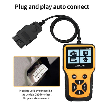 V311A Car Handheld V1.1 OBD2 Fault Detector OBD2 Diagnostic Tool - In Car by buy2fix | Online Shopping UK | buy2fix