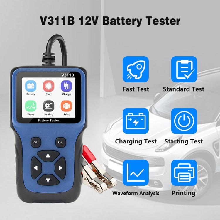 V311B Car 12V Handheld Battery Tester - In Car by buy2fix | Online Shopping UK | buy2fix