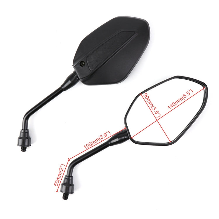 ZF001-125B Pair Rearview Mirror Reflective Mirror for Four-wheeler ATV - In Car by TECLAST | Online Shopping UK | buy2fix