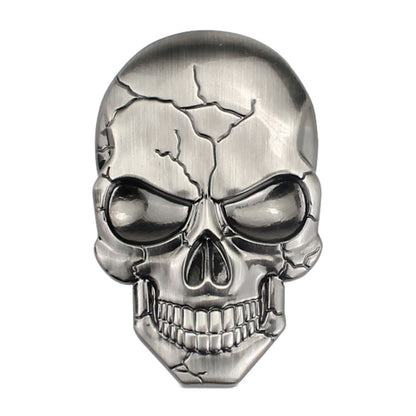 Three-dimensional Devil Skull Metal Car Sticker (Titanium Color) - In Car by buy2fix | Online Shopping UK | buy2fix