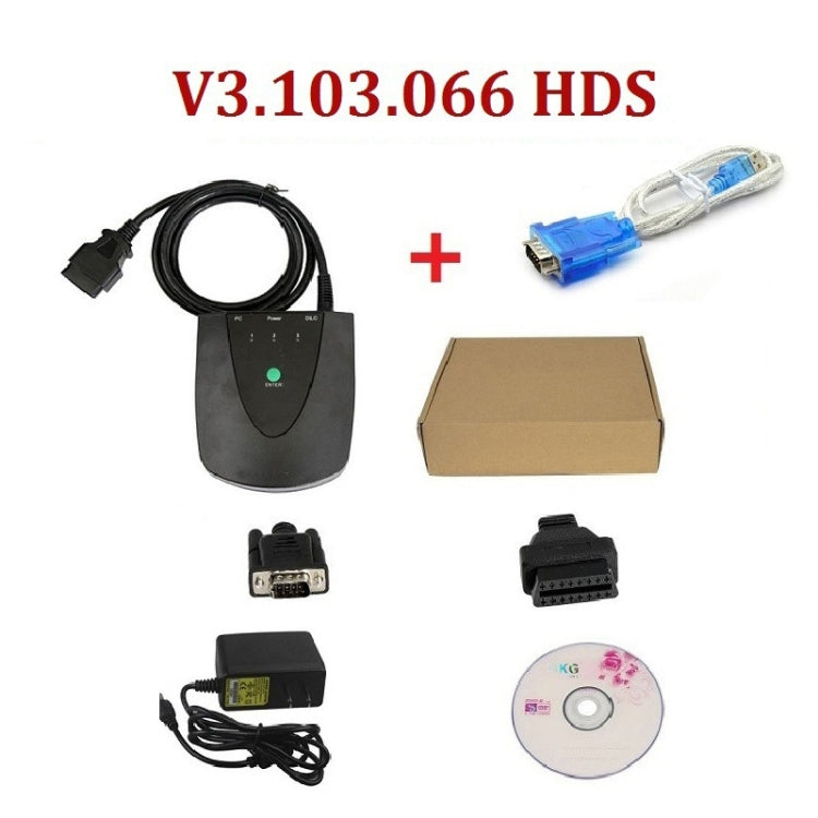 Car V3.103.066 HDS HIM OBD2 Diagnostic Tool with Z-TEK Double Board USB1.1 to RS232 Convert Connector - In Car by buy2fix | Online Shopping UK | buy2fix