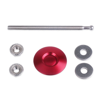 100mm Stainless Steel Quick-pins Push Button Billet Hood Pins Lock Clip Kit(Red) - In Car by buy2fix | Online Shopping UK | buy2fix