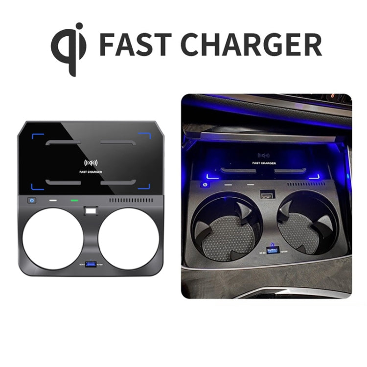 HFC-1018 Car Qi Standard Wireless Charger 10W Quick Charging for BMW X6 2020-2022, Left and Right Driving - In Car by buy2fix | Online Shopping UK | buy2fix