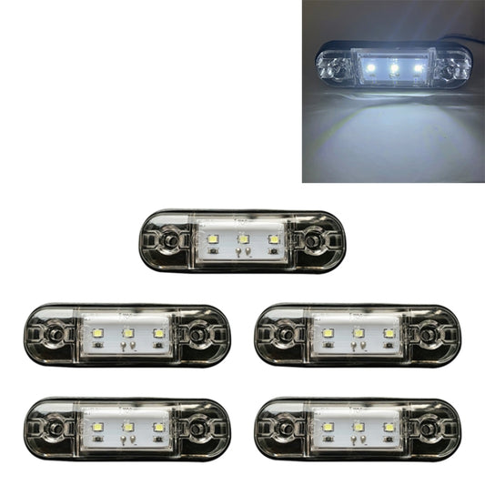 5 PCS MK-327 Car / Truck 3LEDs Side Marker Indicator Light Tail Light (White Light) - In Car by buy2fix | Online Shopping UK | buy2fix