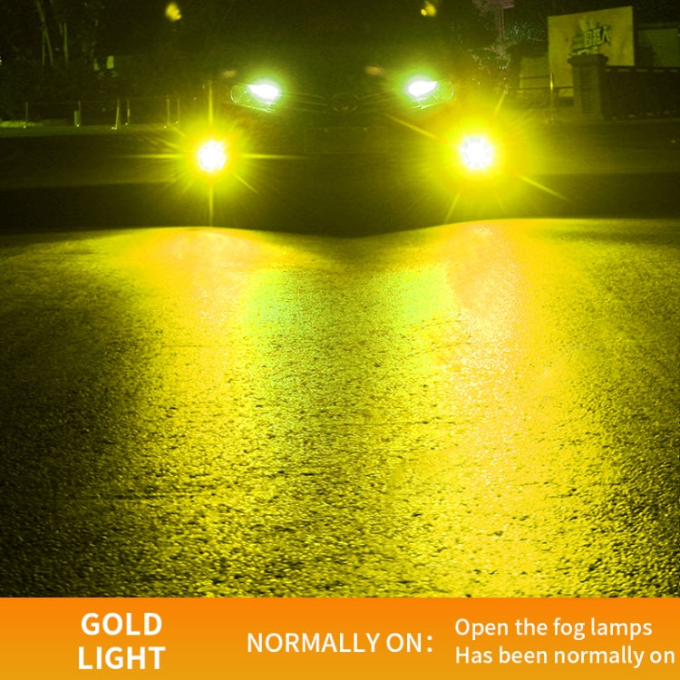 1 Pair H11 27W / DC12V Car Aluminum Alloy LED Headlight (Gold Light) - In Car by buy2fix | Online Shopping UK | buy2fix