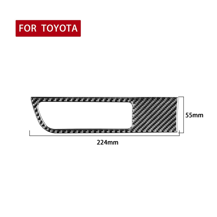 Car Carbon Fiber Driver Card Slot Panel Decorative Sticker for Toyota Highlander 2014-2019, Left Drive - In Car by buy2fix | Online Shopping UK | buy2fix