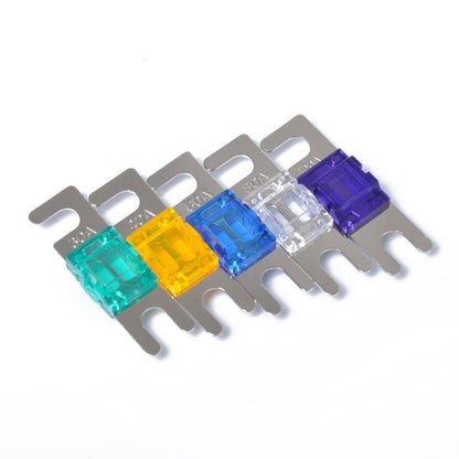 5 PCS Car Audio AFS Mini ANL 30A 40A 60A 80A 100Amp Fuse Nicked Plated - In Car by buy2fix | Online Shopping UK | buy2fix