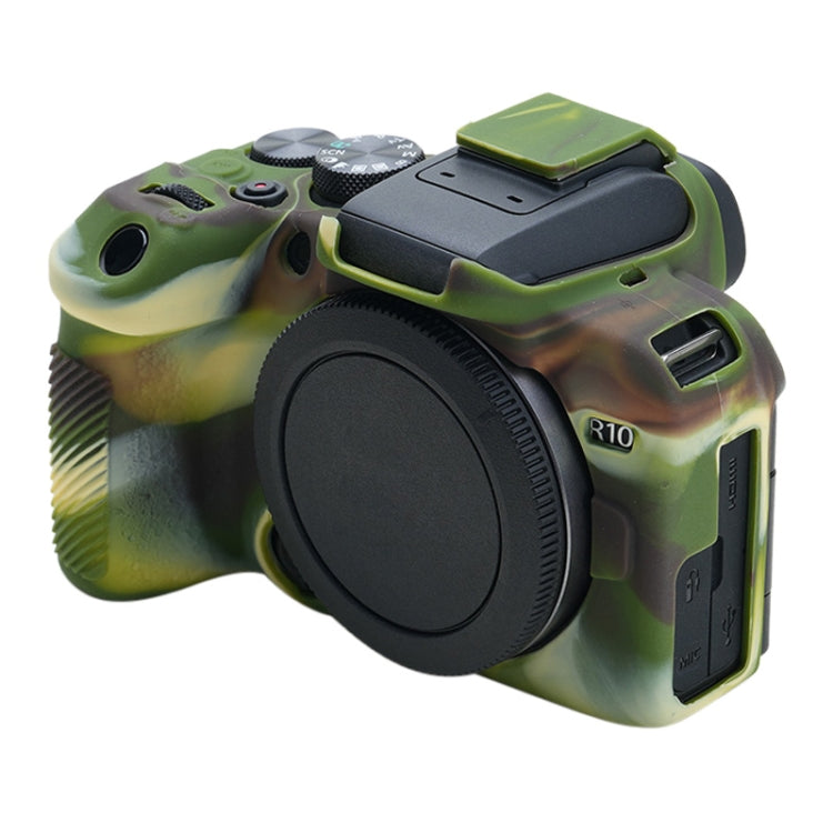 For Canon EOS R10 Soft Silicone Protective Case (Camouflage) - Camera Accessories by buy2fix | Online Shopping UK | buy2fix