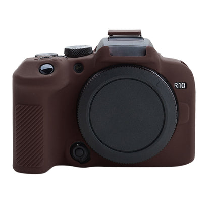 For Canon EOS R10 Soft Silicone Protective Case (Coffee) - Camera Accessories by buy2fix | Online Shopping UK | buy2fix