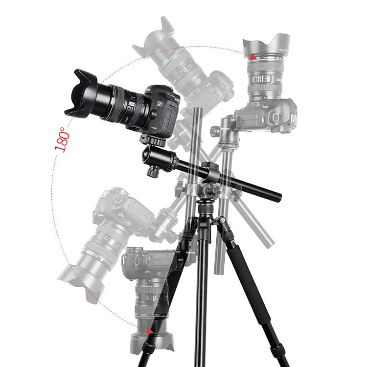 TRIOPO Oubao TA330 Horizontal Arm Tripod Mount Quick Release Center Column Boom Bracket with Tripod Ball-Head - Camera Accessories by TRIOPO | Online Shopping UK | buy2fix