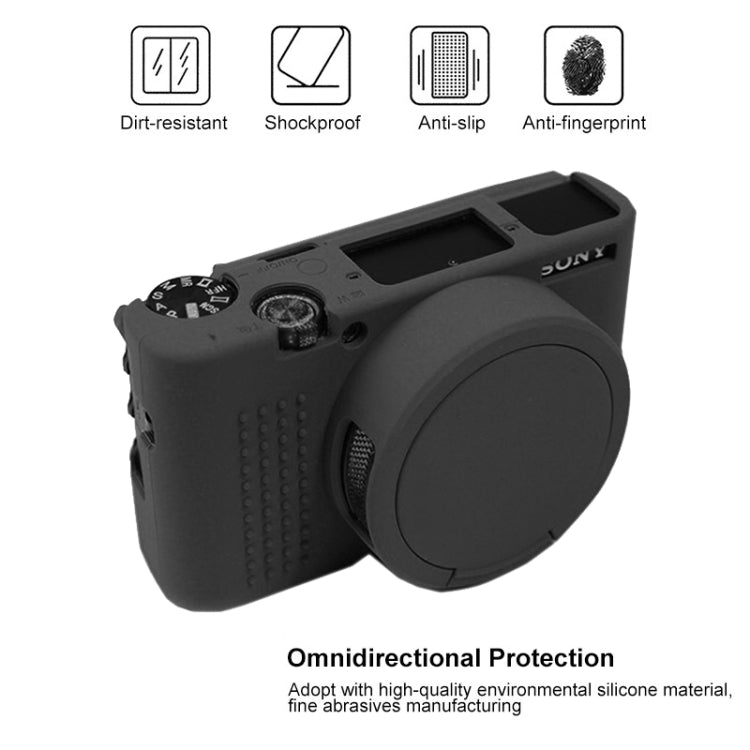 Soft Silicone Protective Case for Sony ZV-1 (Black) - Camera Accessories by buy2fix | Online Shopping UK | buy2fix