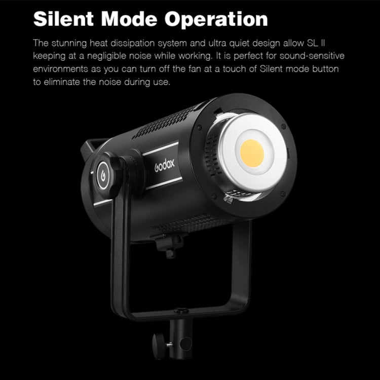 Godox SL200II 200W 5600K Daylight-balanced LED Light Studio Continuous Photo Video Light(EU Plug) - Shoe Mount Flashes by Godox | Online Shopping UK | buy2fix