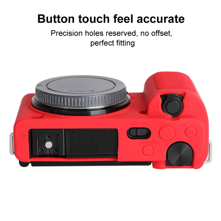 For Sony ZV-E10 Soft Silicone Protective Case (Red) - Camera Accessories by buy2fix | Online Shopping UK | buy2fix
