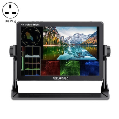 FEELWORLD LUT11S 10.1 inch Ultra High Bright 2000nit Touch Screen DSLR Camera Field Monitor, 3G-SDI 4K HDMI Input Output 1920 x 1200 IPS Panel(UK Plug) - Camera Accessories by FEELWORLD | Online Shopping UK | buy2fix