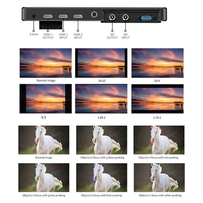 FEELWORLD LUT11S 10.1 inch Ultra High Bright 2000nit Touch Screen DSLR Camera Field Monitor, 3G-SDI 4K HDMI Input Output 1920 x 1200 IPS Panel(UK Plug) - Camera Accessories by FEELWORLD | Online Shopping UK | buy2fix