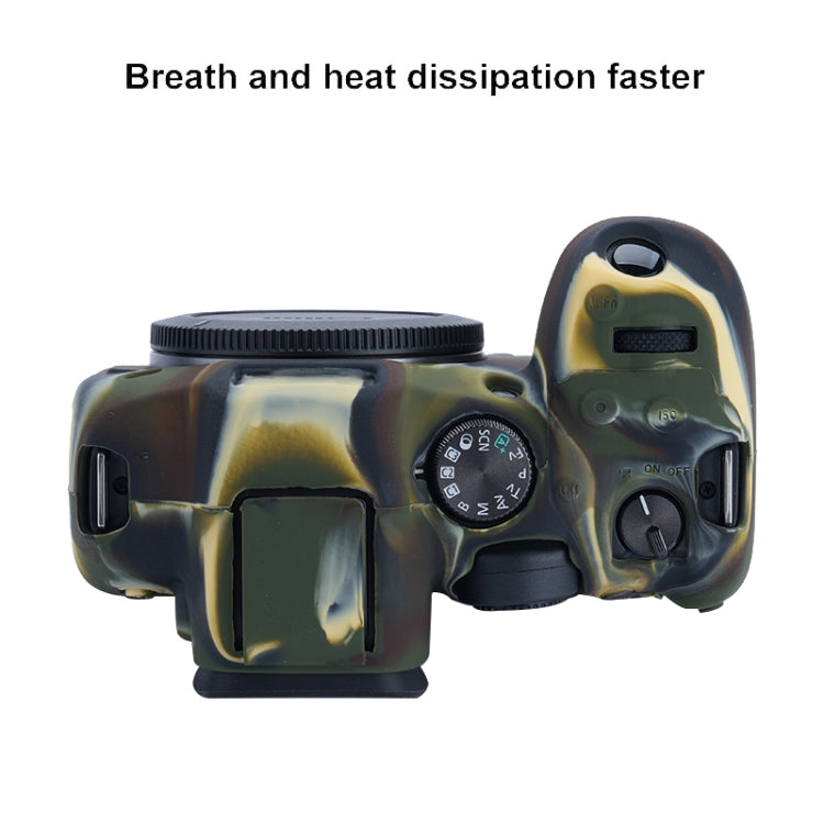 For Canon EOS R7 Soft Silicone Protective Case (Camouflage) - Camera Accessories by buy2fix | Online Shopping UK | buy2fix