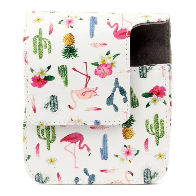 Flamingo Cactus Pattern PU Leather Protective Camera Case Bag For FUJIFILM Instax Mini90 Camera - Camera Accessories by buy2fix | Online Shopping UK | buy2fix