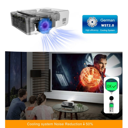T6 2000ANSI Lumens Mini Theater Projector, Android 7.1 RK3128 Quad Core, 1GB+8GB, EU Plug(Red) - Consumer Electronics by buy2fix | Online Shopping UK | buy2fix