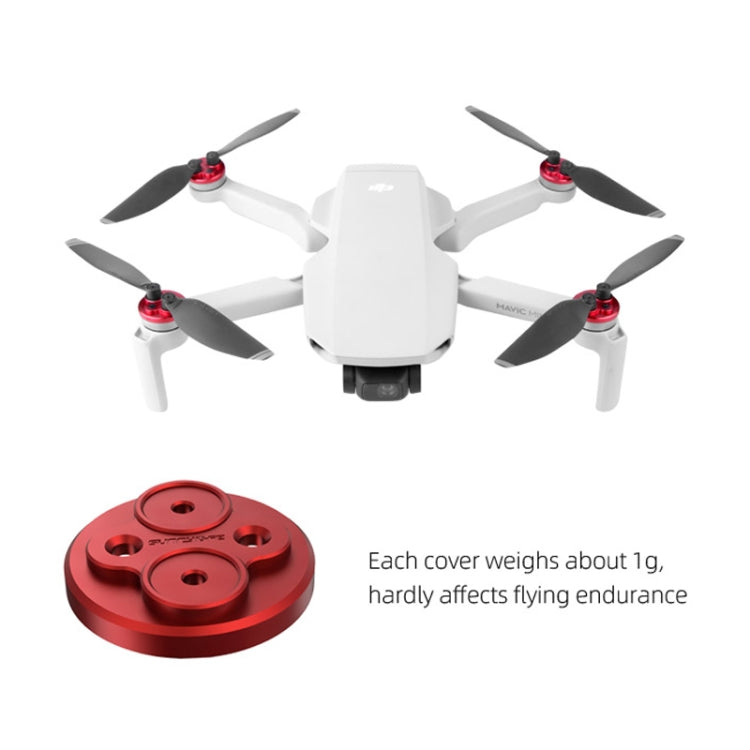 4 PCS Sunnylife Motor Metal Protection Cover for DJI Mavic Mini 1(Red) - Other by Sunnylife | Online Shopping UK | buy2fix