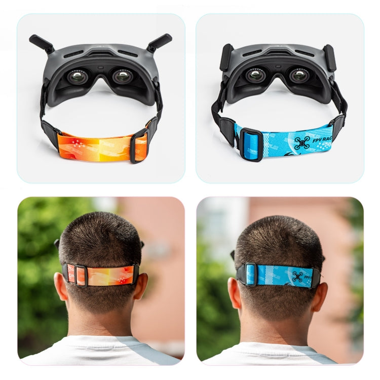 For DJI Avata Goggles 2 STARTRC Headband Elastic Straps(Orange) - Other Accessories by STARTRC | Online Shopping UK | buy2fix