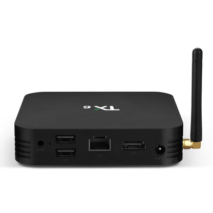 TX6 4K UHD Smart TV Box with Remote Controller, Android 7.1 Allwinner H6 Quad Core ARM Cortex-A53 1.5 GHz, 4GB+32GB, Support  Dual Band WiFi & HDMI & RJ45 & TF Card & SPDIF(Black) - Consumer Electronics by buy2fix | Online Shopping UK | buy2fix