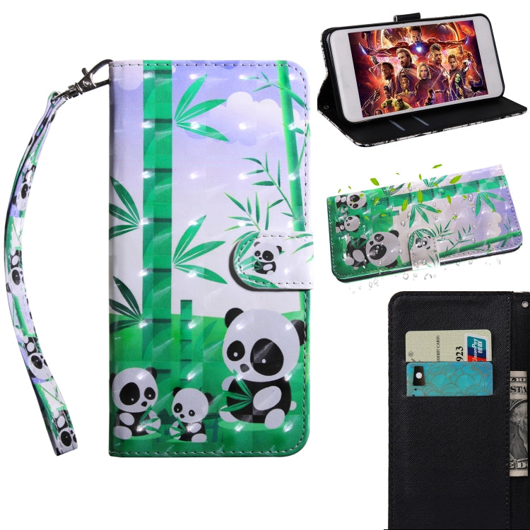 3D Painting Pattern Coloured Drawing Horizontal Flip TPU + PU Leather Case with Holder & Card Slots & Wallet For Huawei P Smart Z(Bamboo Panda) - Huawei Cases by Huawei | Online Shopping UK | buy2fix