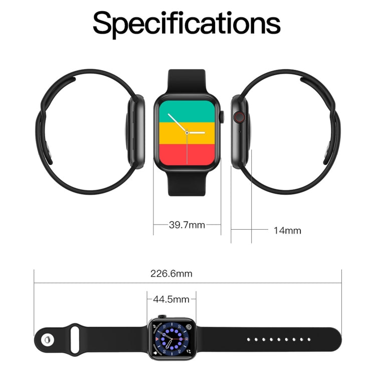 T500+ 1.75 inch IPS Screen IP67 Waterproof Smart Watch, Support Sleep Monitor / Heart Rate Monitor / Bluetooth Call, Style:Solo Loop Strap(Red) - Smart Wear by buy2fix | Online Shopping UK | buy2fix