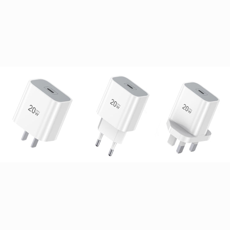 TOTUDESIGN CACQ-010 Glory Series 20W Type-C / USB-C Fast Charging Travel Charger Power Adapter, CN Plug(White) - Apple Accessories by TOTUDESIGN | Online Shopping UK | buy2fix