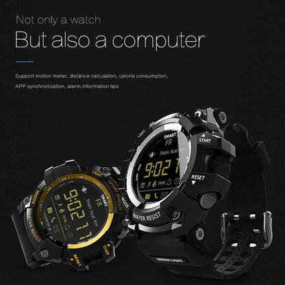 Lokmat MK16 LCD Screen 50m Waterproof Smart Watch, Support Information Reminder / Remote Camera / Walking Motion Monitor(Blue) - Smart Wear by Lokmat | Online Shopping UK | buy2fix