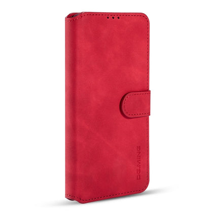 For Samsung Galaxy S21 5G DG.MING Retro Oil Side Horizontal Flip Case with Holder & Card Slots & Wallet(Red) - Galaxy S21 5G Cases by DG.MING | Online Shopping UK | buy2fix