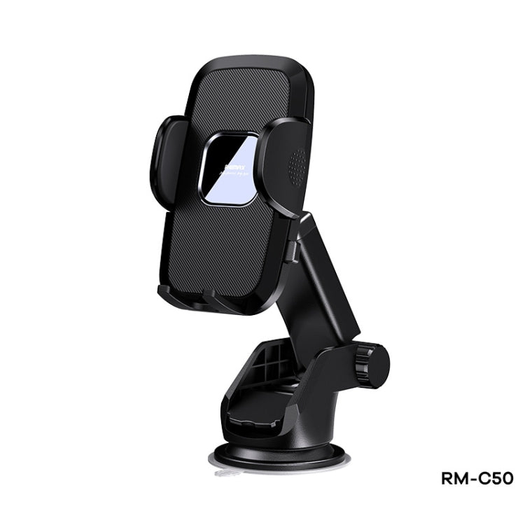 Remax RM-C50 Tuxn Series Car Mobile Phone Holder Bracket(Black) -  by REMAX | Online Shopping UK | buy2fix